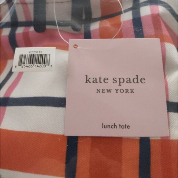 NEW kate spade™ Plaid Insulated Lunch Tote - Picture 3 of 8